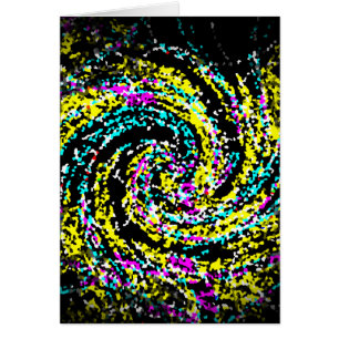 Colourful Crystallised Confetti Spiral