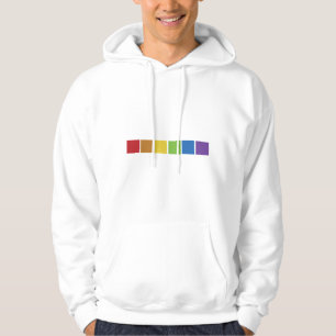 Colourful Cube In Red Blue Purple Orange Green Hoodie
