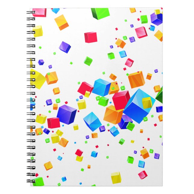 Colourful Cubes 1 Notebook (Front)