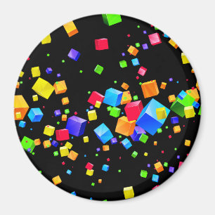 Colourful Cubes 2 Magnet