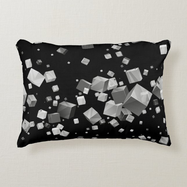 Colourful Cubes 4 Decorative Cushion (Front)