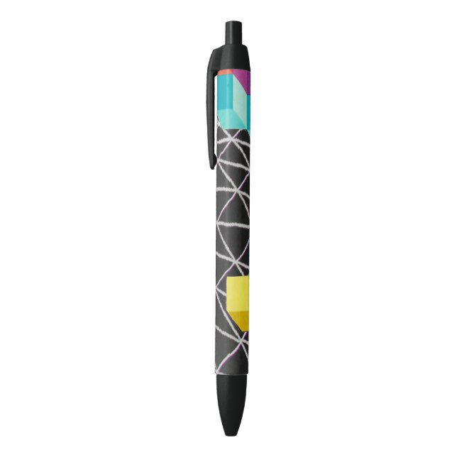 colourful cubes and black and white polygons pen (Top (Vertical))