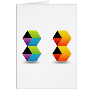 colourful cubes and shadow