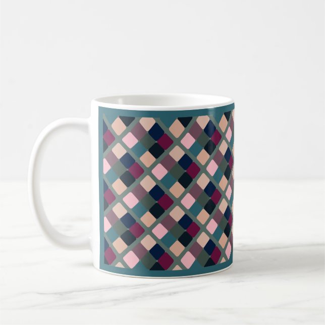 Colourful Cubes Coffee Mug (Left)