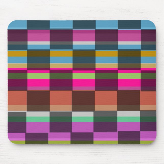 Colourful Cubes Mouse Mat (Front)