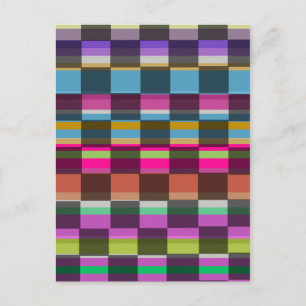 Colourful Cubes Postcard