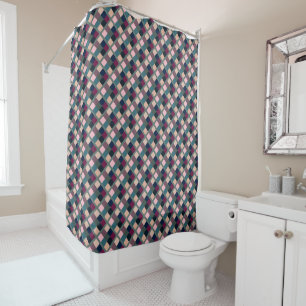 Colourful Cubes Shower Curtain