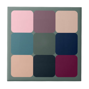 Colourful Cubes Tile