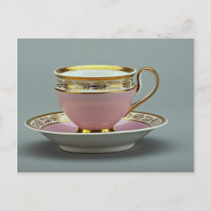 Colourful cup and saucer , Berlin, Germany Postcard