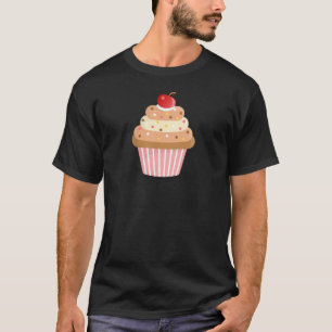 Colourful Cupcake Cherry Topping T-Shirt