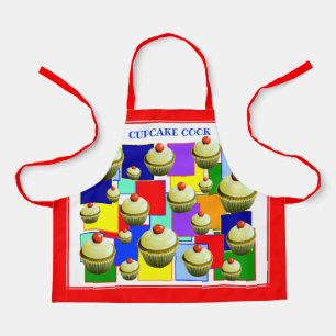 Colourful Cupcake Cook kids Apron