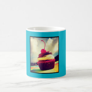 Colourful Cupcake with Cherry on Top Coffee Mug