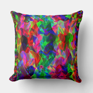 Colourful curved triangles or coloured undulations cushion