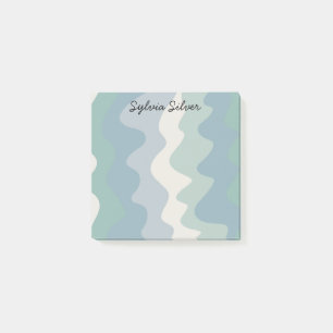 Colourful Curves CUSTOM Chic Monogram Personalised Post-it Notes