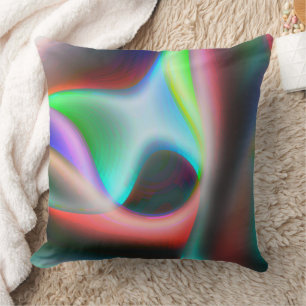 Colourful curves with puffy and blurred style cushion