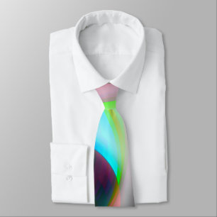 Colourful curves with puffy and blurred style      tie