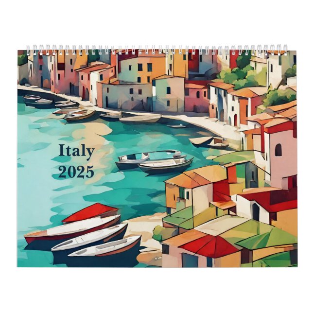 Colourful Custom Italy 2024 Calendar (Cover)