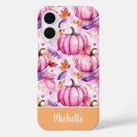 colourful Custom Pumpkin and Leaves pattern 