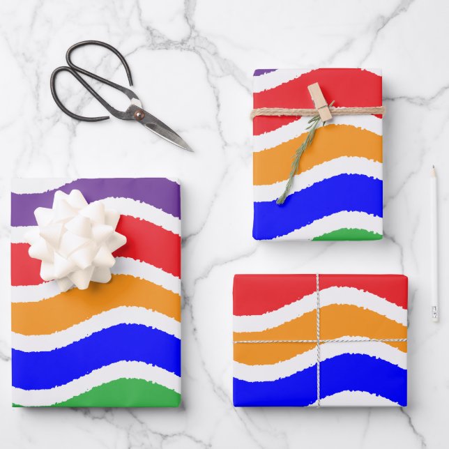 Colourful Custom Torn Paper Effect (Front)