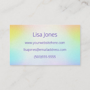 Colourful Customisable Business Card