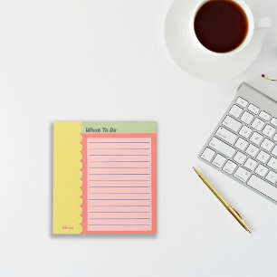 Colourful Customise To Do List Checklist Shopping Notepad