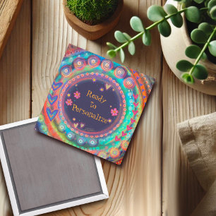 Colourful Customise your Own Inspirivity Trendy Magnet