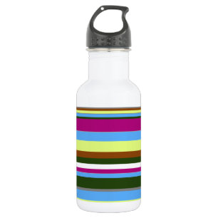 Colourful Customised Designer Stripe 532 Ml Water Bottle