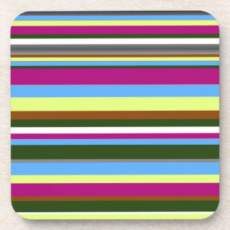 Colourful Customised Designer Stripe Coaster