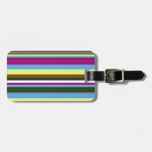 Colourful Customised Designer Stripe Luggage Tag