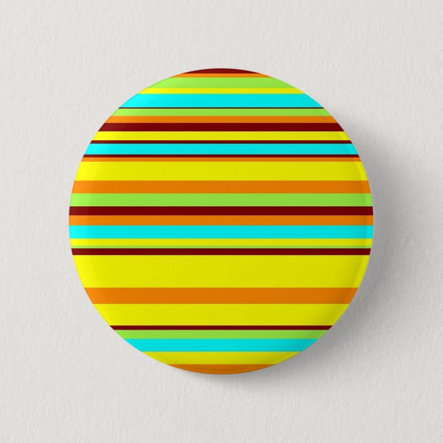 Colourful Customised Designer Stripe Pattern 6 Cm Round Badge (Front)