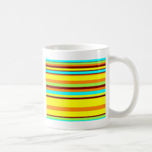 Colourful Customised Designer Stripe Pattern Coffee Mug