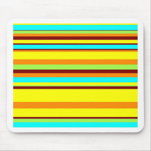 Colourful Customised Designer Stripe Pattern Mouse Mat