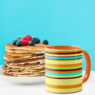 Colourful Customised Designer Stripe Pattern Mug