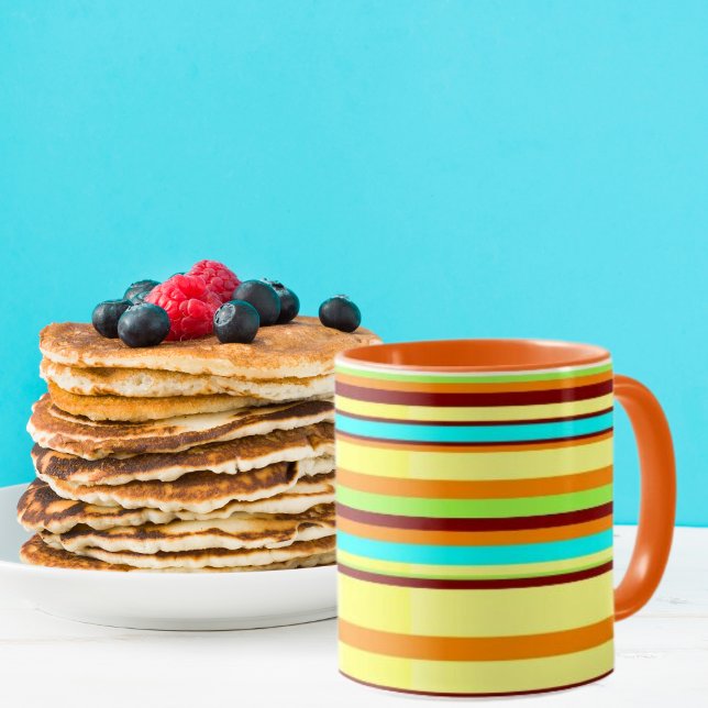 Colourful Customised Designer Stripe Pattern Mug (Creator Uploaded)
