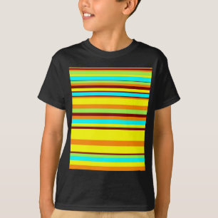 Colourful Customised Designer Stripe Pattern T-Shirt