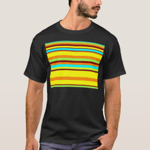 Colourful Customised Designer Stripe Pattern T-Shirt