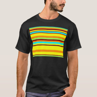 Colourful Customised Designer Stripe Pattern T-Shirt