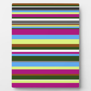 Colourful Customised Designer Stripe Plaque