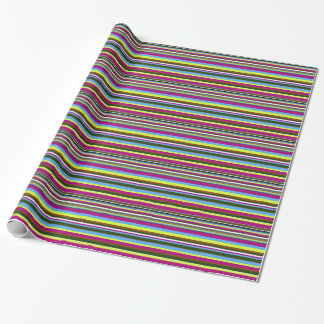 Colourful Customised Designer Stripe Wrapping Paper