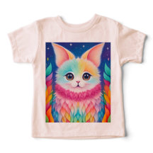 Colourful Cute Animal Print T-Shirt