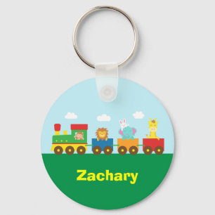 Colourful Cute Animals Train for Kids Key Ring
