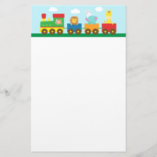 Colourful Cute Animals Train for Kids Stationery