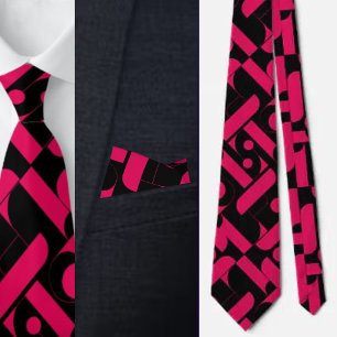 Colourful Cute Background Pattern Necktie