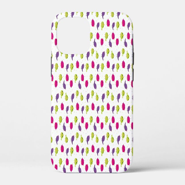 Colourful Cute Birds Pattern Case-Mate iPhone Case (Back)