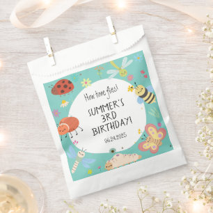 Colourful Cute Bugs Kids Birthday Favour Bags