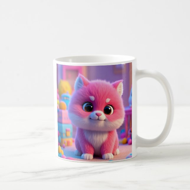 Colourful Cute Cat Mug – Brighten Your Day! (Right)