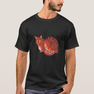 Colourful Cute Cat Rainbow Kitten Cat T-Shirt