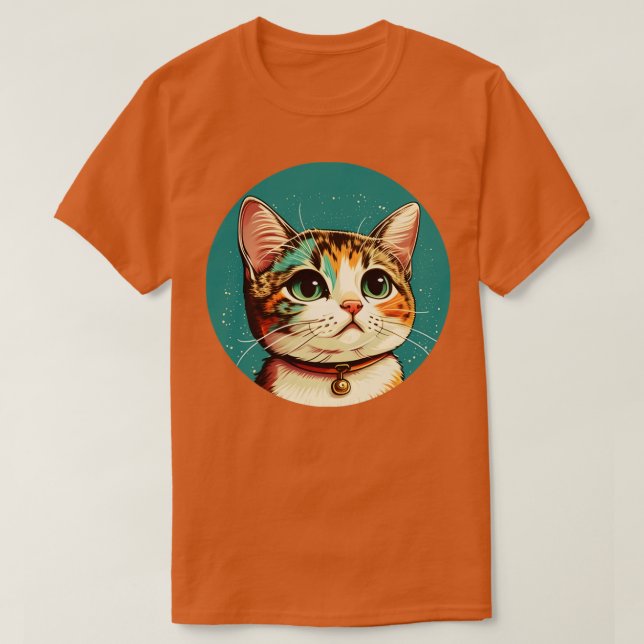 colourful cute cat T-Shirt (Design Front)