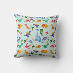 Colourful Cute Dinosaur Pattern Cushion