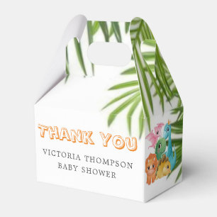 Colourful Cute Dinosaurs Baby Shower Favour Box